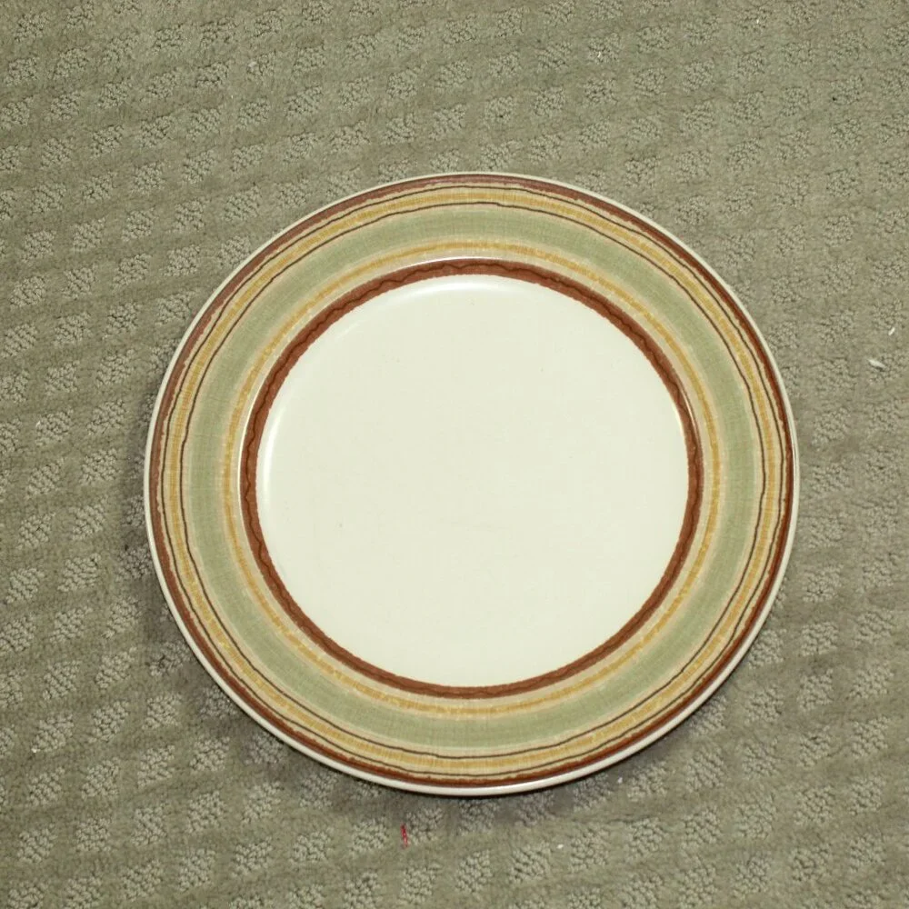 Vintage Mikasa Intaglio CA056 Cappuccino Set of 3 11 In Dinner Plates